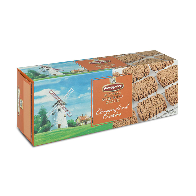 European Shortbread Cookies Caramelized  - Borggreve rusk and biscuit factory, Germany