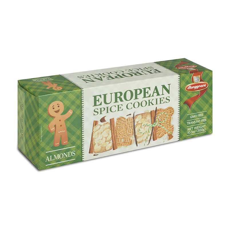 European Spice Cookies Almonds