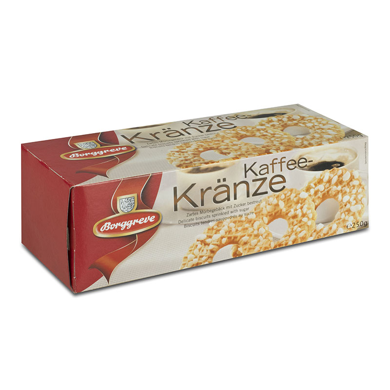 Kaffe-Kränze - Produkt von Borggreve - Mürbegebäck, Kristallzucker, Jahresgebäck 