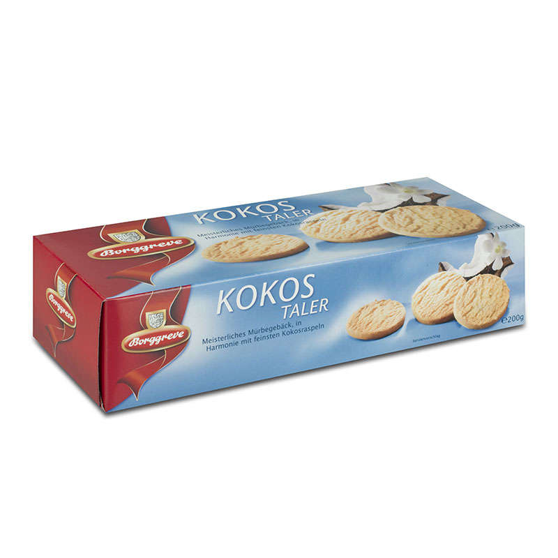 Kokos-Taler - Produkt von Borggreve - Mürbegebäck, Kokosraspeln, Jahresgebäckes 