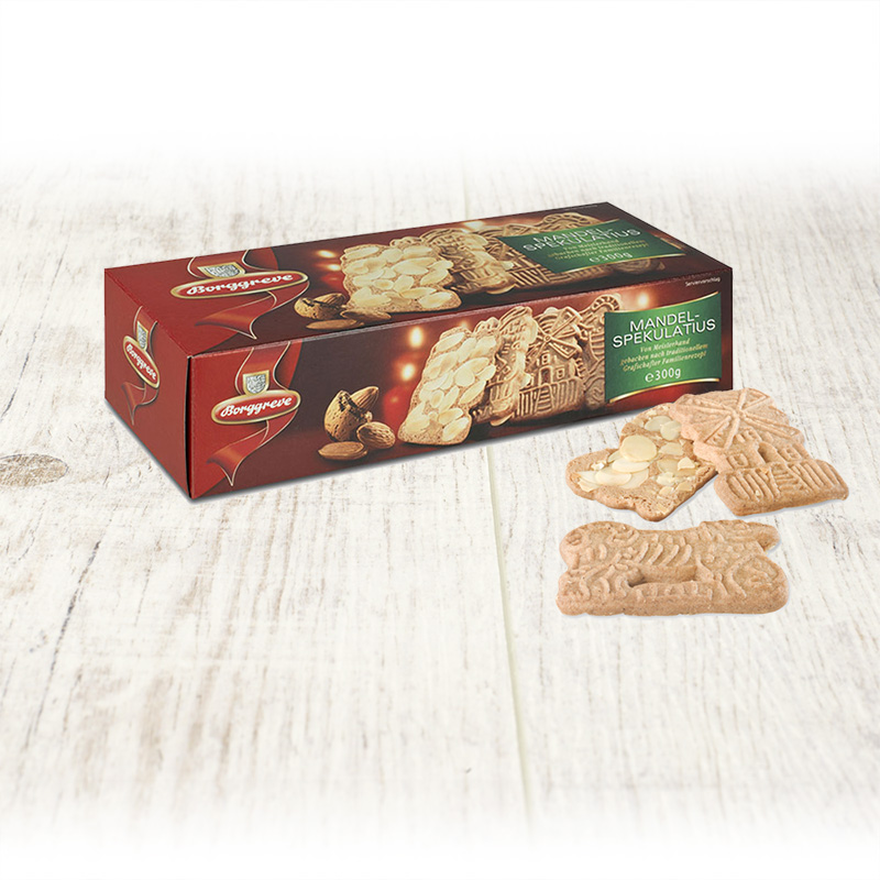 Mandel Spekulatius - Produkt von Borggreve - Spekulatius, Grafschafter Familienrezeptur, Weihnachtsgebäck, Mandelgebäck