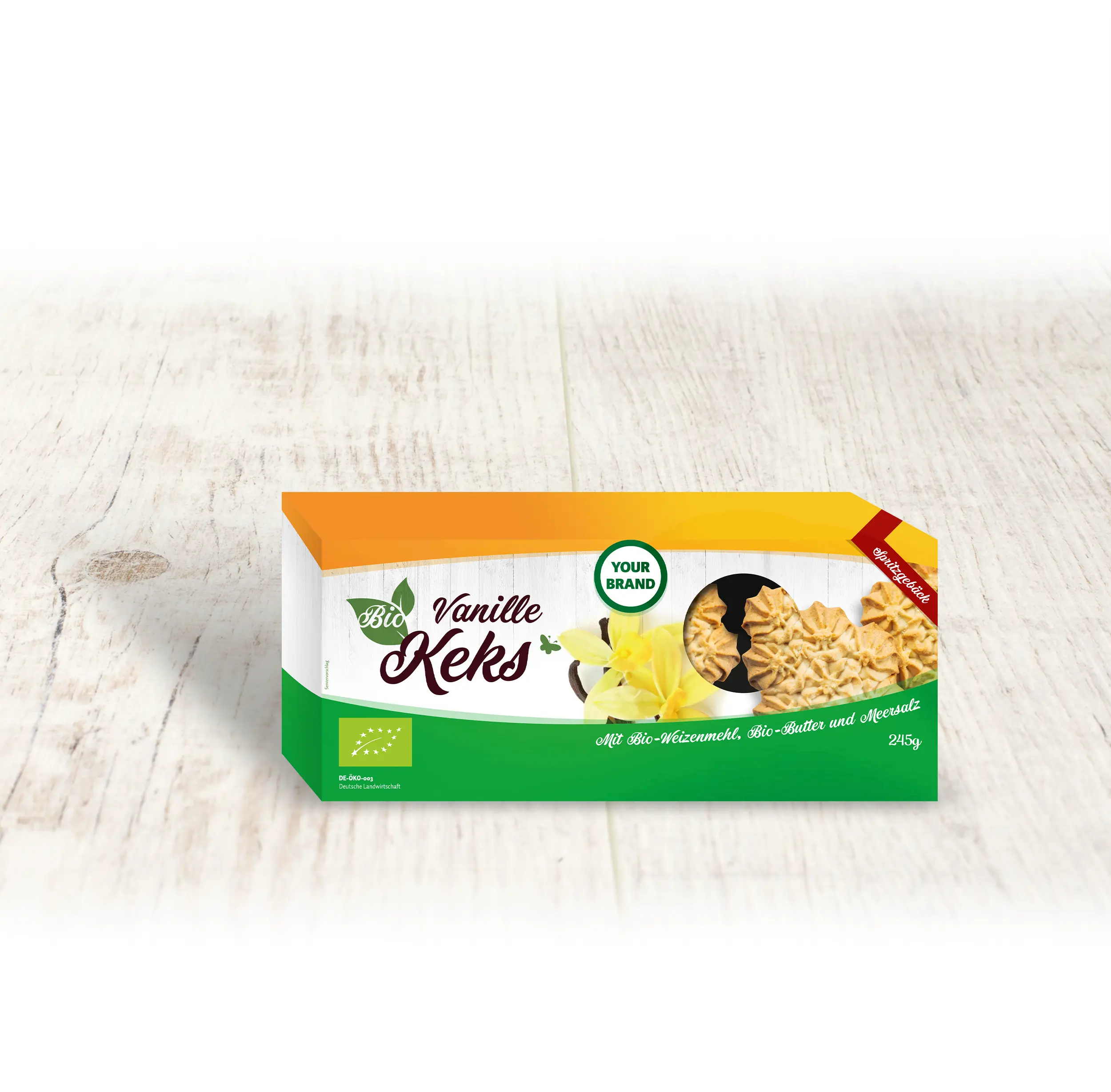 Bio Spritzgebäck Vanille • BIO Vanille Kekse von Borggreve