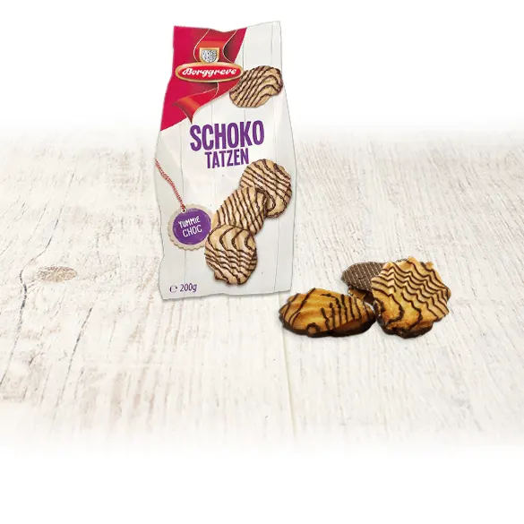 Schokotatzen • Spritzgebäck von Borggreve - Schokoladenkekse - Jahresgebäcke - Dauerbackware