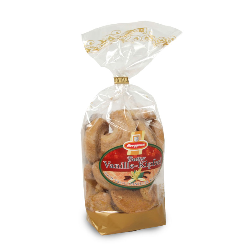 Butter Vanille Kipferl - Produnkt von Borggreve - Buttergebäck, Vanillekekse, Vanille Kipferl