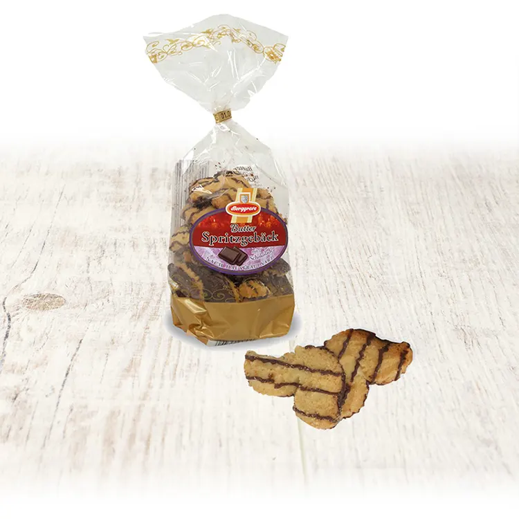 Butter-Spritzgebäck • Weinachtsgebäck von Borggreve - Spritzgebäck mit Schokolade - Saisongebäck